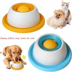Dog Lick Bowl Slow Feeder Interactive Anxiety Relief Snack Dispenser, Non-Slip Base, Designed for Puppies and Kittens, Promotes Dental Health