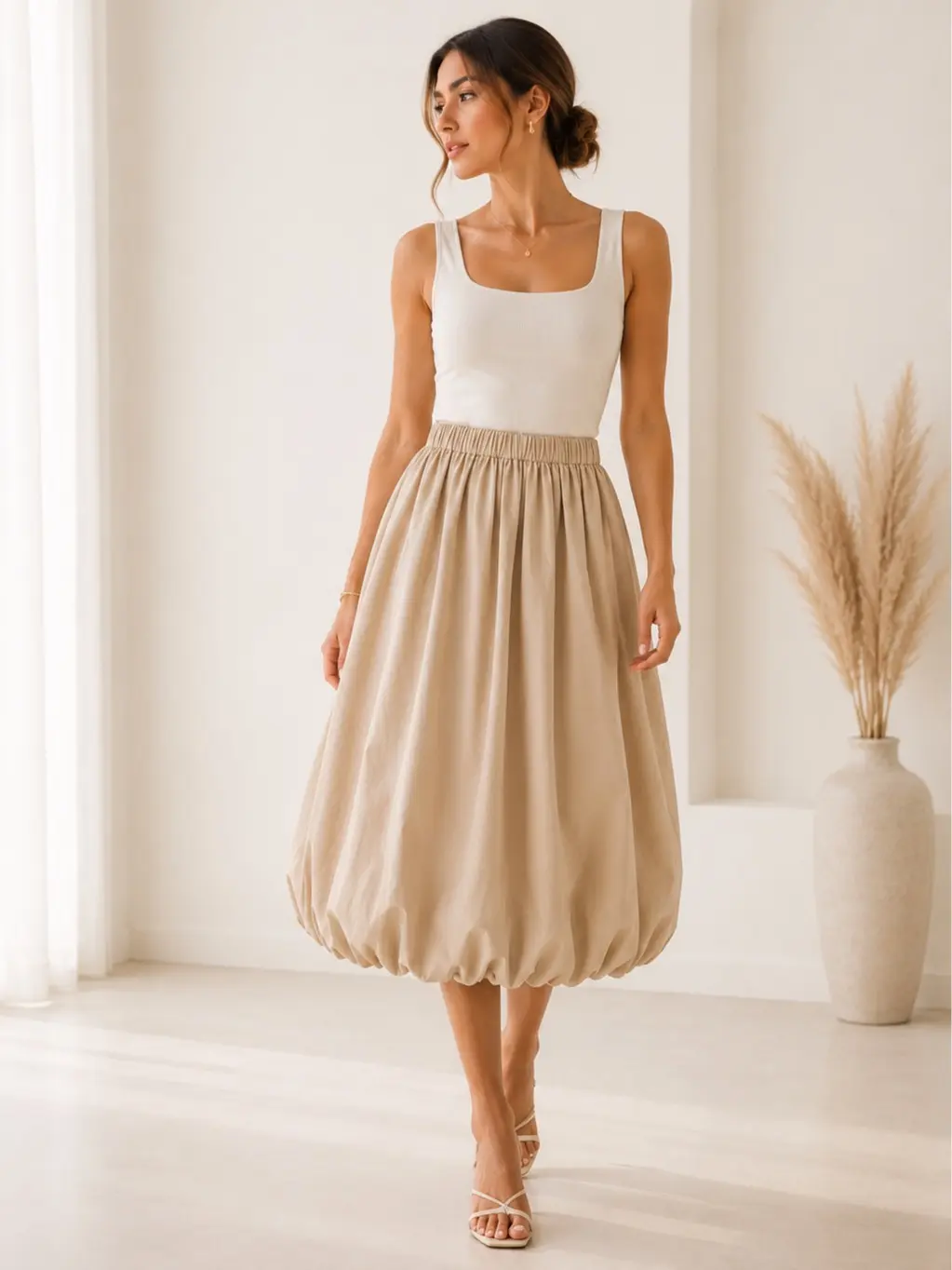 Bubble Midi Skirt