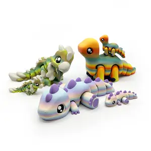 GIANT Dino Shelf Pals – Oversized 3D Printed Articulated Dinosaurs | Large Prehistoric Desk & Shelf Decor Statement Piec