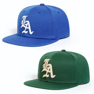 2 Pieces Gothic LA Embroidered Baseball Hats Set | Couples Matching Retro Streetwear Cap, Premium High Street Hip Hop Style Sun Visor for Besties Friends