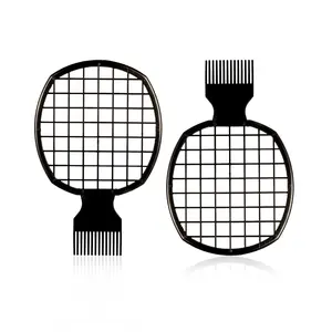 2Pcs Upgraded Twist Combs for Curls - Better Hair Brush for Men and Women (Black) Haircare Heatless