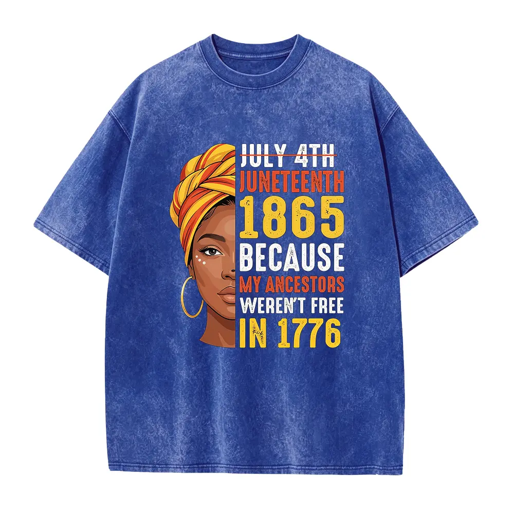 Washed T-shirt-Blue