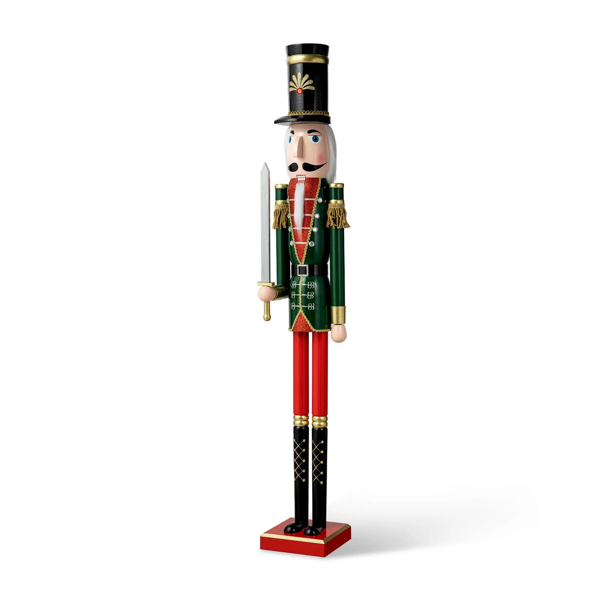 Glitzhome 42" Indoor Outdoor Christmas Soldier Nutcracker Glitzhome 42" Indoor Outdoor Christmas Soldier Nutcracker