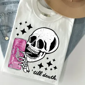 Comfort Colors Alani Energy Drink TShirt, Funny Skeleton Shirt, Till Death Shirt, Alani Nu Shirt, Funny Graphic Tee, Caffeine Addict Shirt, Gift For Alani Lovers