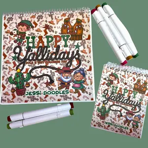 Happy Y'allidays Bold & Easy Spiral Coloring Book