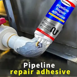 Strong Adhesive Pipe Repair Glue Set, Waterproof Adhesive, Leak Proof PVC Pipe Interface, Metal Cast Iron Pipeline Sealing, Radiator Fire Hose Repair
