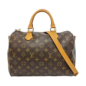 Pre-owned Louis Vuitton Canvas Shoulder Bags Speedy Bandoulière 30 Monogram Handbag with Detachable Strap