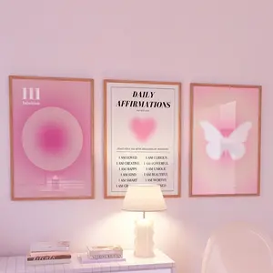 3pcs/set Frameless Gift Canvas Poster, Modern Art Halo Trust Stair Vintage Angel Inspiration, Bedroom Decor Ideal Gift