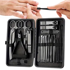Professional Nail Clipper Set with Storage Case, 8/15/24 Pieces Portable Manicure & Pedicure Tool Set, Nail Clippers and Nail Trimmer, Nail Cutter Kit Wallet, Nail Care Tool for Home & Travel, Body Care Nail Supplies,GIft