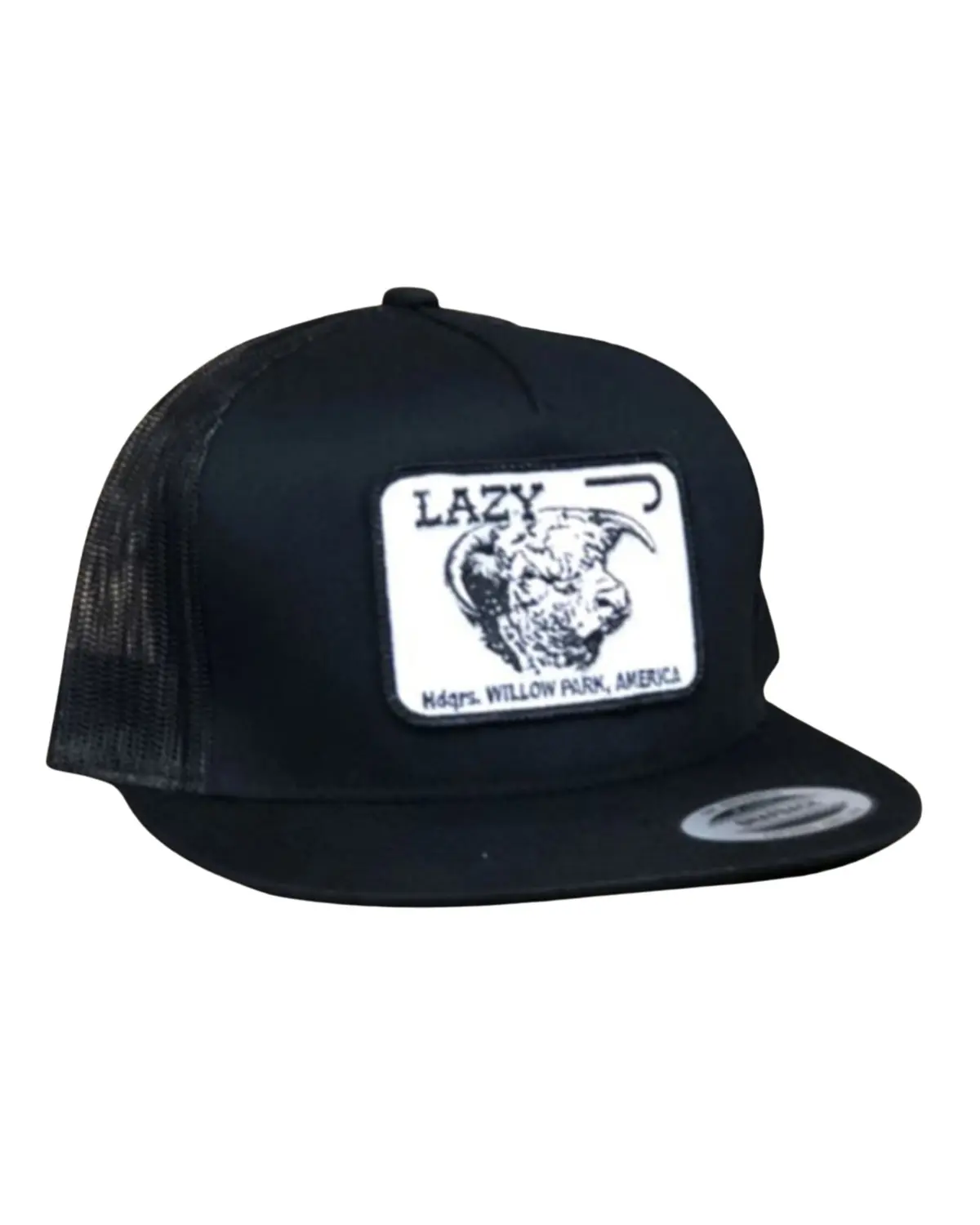 Lazy J Ranch Wear Men's Men'S Cattle Headquarters Ball Cap - Black4willow