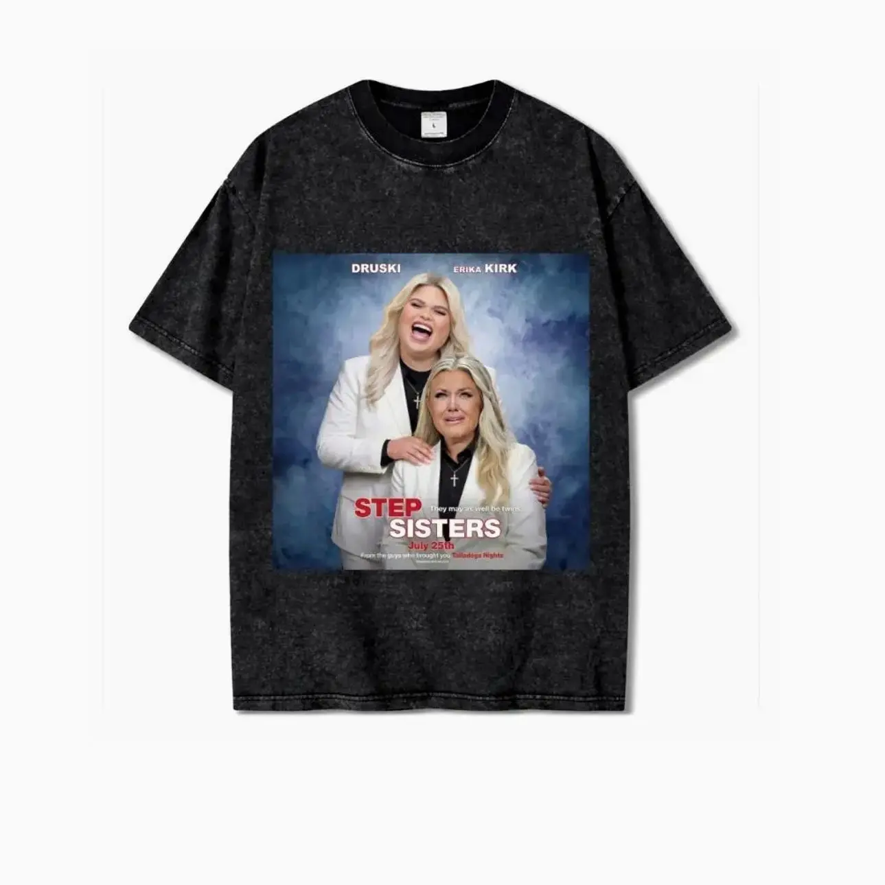 Druski x Erika Kirk Funny Shirt, Graphic tee, Fashion Cotton, Streetwear, Top Menswear Womenswear