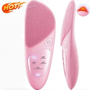 Upgraded Oscillation Face Cleansing Device | 99.9% Dirt Removal Food Grade Silicone Brush Head  5 Adjustable Intensities  Memory Function  35 Days Long Battery Life  IPX7 Waterproof Gentle Exfoliating Brush for Daily Deep Facial Cleaning