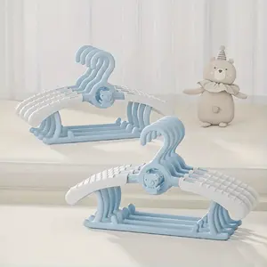 10pcs Youngsters & Youngsters Clothes Hangers - Non-Slip, Windproof Plastic Hangers for Organizing Wardrobes