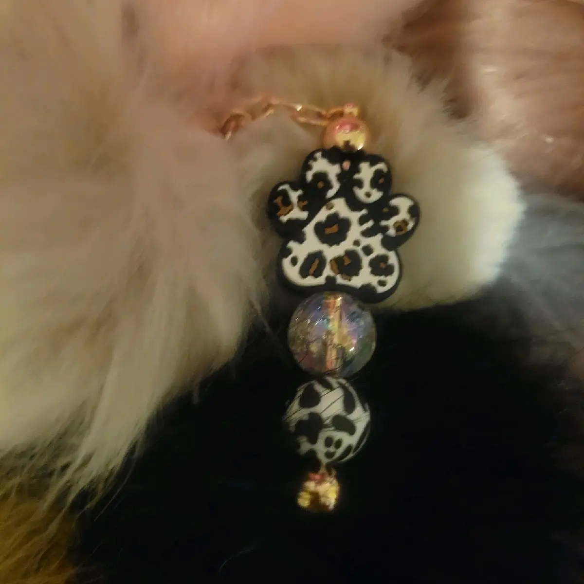 Handmade Focal Beaded Keychain