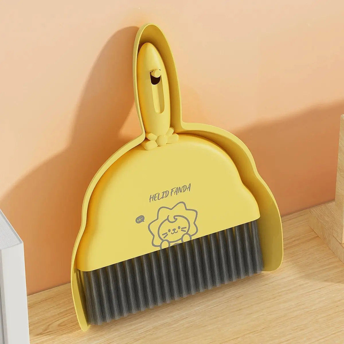 WORTHBUY Multifunctional Mini Cute Dust Removal Broom Set - Household Handheld Sweeping Brush with Garbage Shovel for Desktop Cleaning