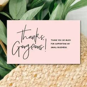 Thank You Card, 30pcs/pack Modern Simple Greeting Card, Business Card, Gift Card for Small Business