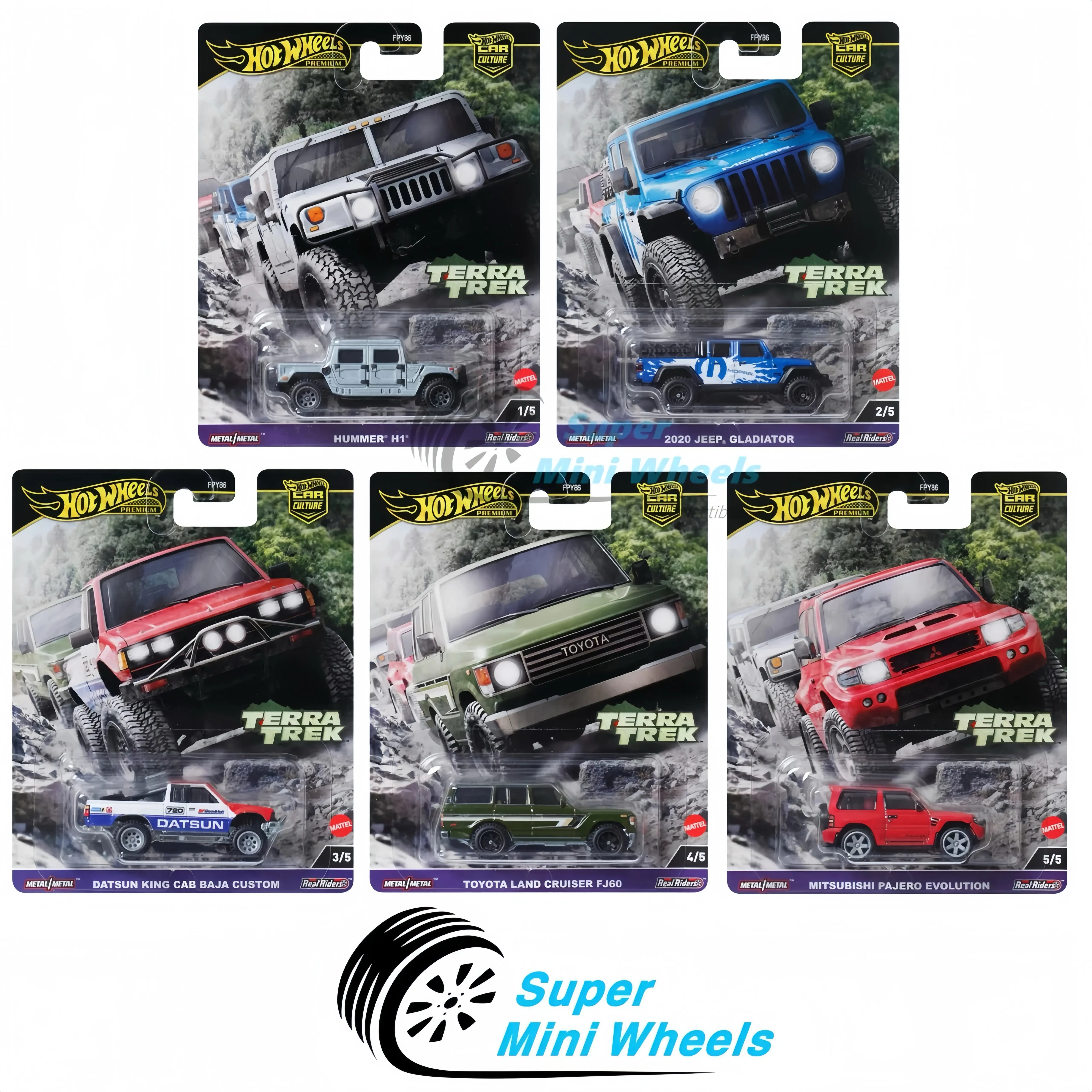 Hot Wheels Premium 2024 Car Culture C Case - TERRA TREK - 5 Cars Set