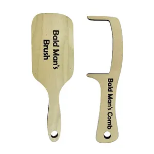 Men’s Hairline Comb and Brush — Detailing/Combing Brush for Bald Men, Grooming Tool