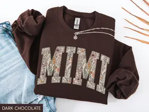 Mimi Sweatshirt, Mimi Crewneck, Mimi Sweater, New Mimi Gift, Floral Mimi Sweatshirt