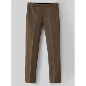 Rust Herringbone Tweed Pants