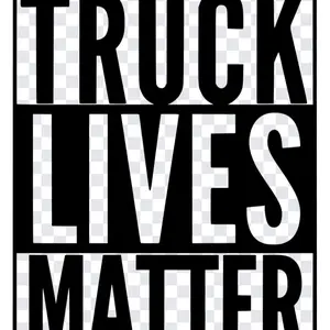 Truck lives matter car decal