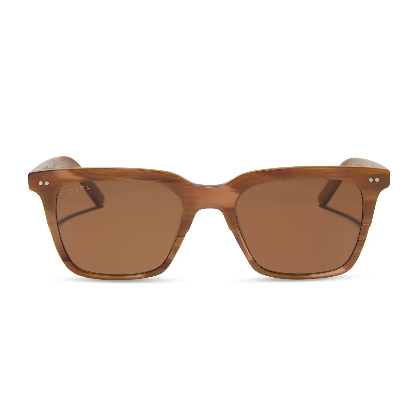 DIFF Billie Rectangular Polarized Sunglasses for Men and Women