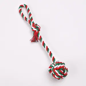 2025 NEW YEAR SALE Holiday Gift for your Dogs, pet durable and chewable, rope knotting teeth grinding interactive toy