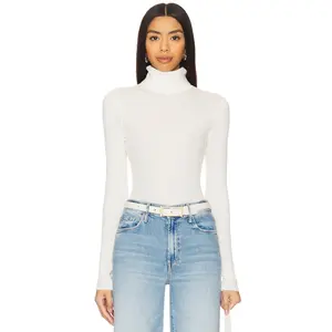 Favorite Daughter Amelia Long Sleeve Top in Melange Grey