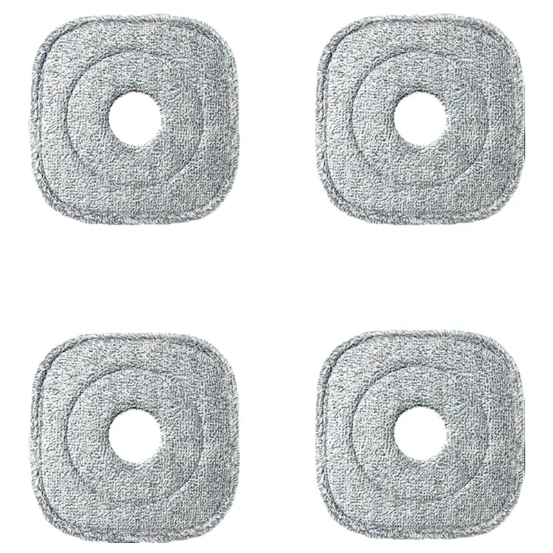 Machine Washable 8.66x8.66 inch Microfiber Replacement Head , Compatible with Square Clean and Dirty Water Seperate Spin Mop and Bucket Set Accessory Cleaning