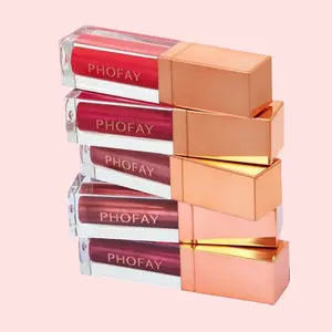 PHOFAY Ultra-Glossy Lip Gloss Lipstick 6 ML High-Shine Makeup Cosmetic for Charming Lip Finish Shiny