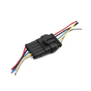5 Pin Way Car Auto HID Electrical Wire Waterproof Connector Socket
