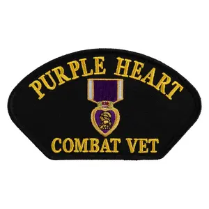 Purple Heart Combat Vet Patch