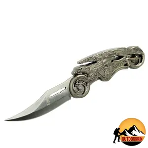 7.5" Fantasy Eagle Tactical Folding Pocket Knife Motorcycle Style EDC Gear