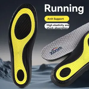 Carbon Fiber Insoles - Arch Support Design, Heel Support, Breathable Sweat-Wicking, Non-Slip, Unisex