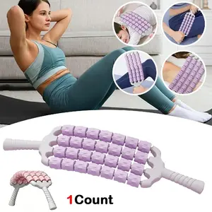 1pcs Convex Contact Design Muscle Roller Stick, Portable Manual Massage Tool for Large Muscles, Ideal for Athletes and Runners