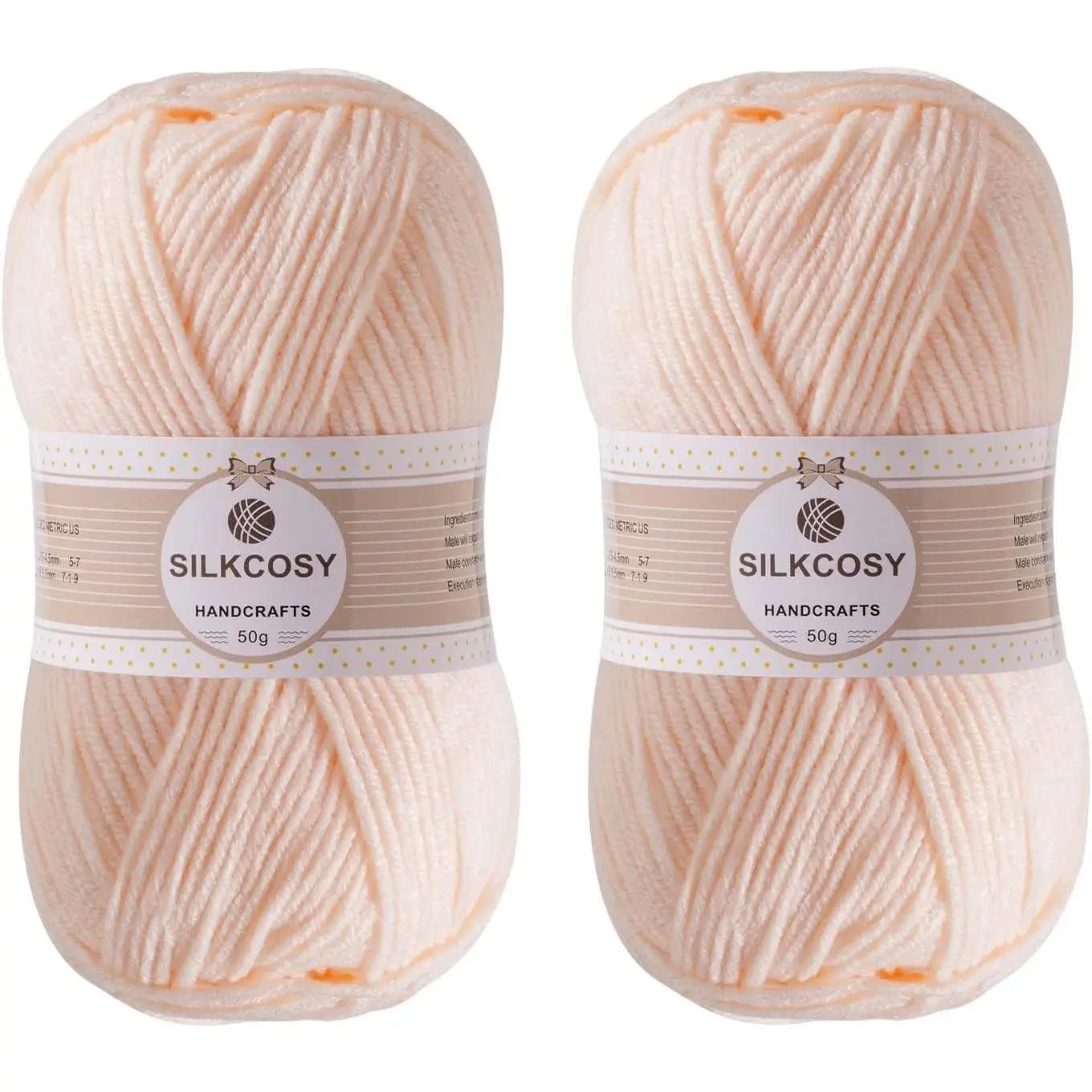 2 count Crochet Yarn, Feels Soft 280 Yards Assorted Colors 4ply  Yarn for Crochet & Hand Knitting -  Color