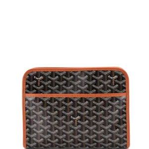 Pre-owned Goyard Canvas Coated Clutches & Wristlets Jouvence Toiletry Pouch Coated Canvas MM by Rebag