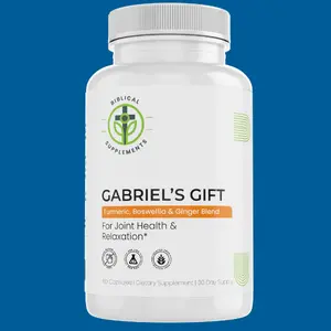 Gabriel's Gift - Joint Pain & Menopause Relief - Turmeric, Frankincense (Boswellia), BioPerine (Black Pepper) - Christian Health Product