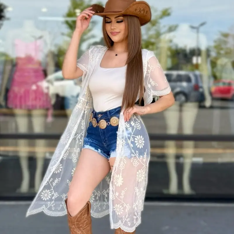 Ivory lace kimono Ivory lace kimono