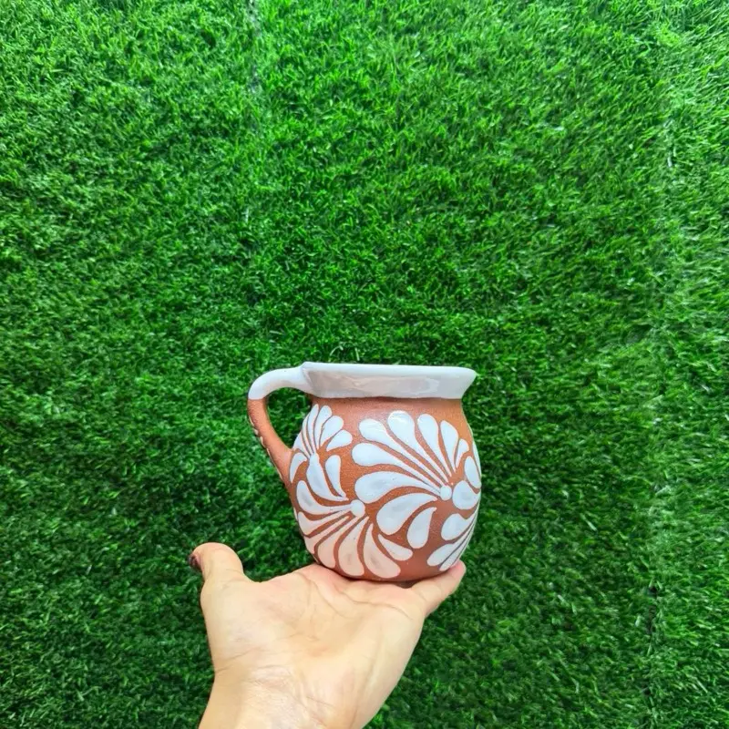 Relieve Mug 355ml color Terracota Blanco Sets.