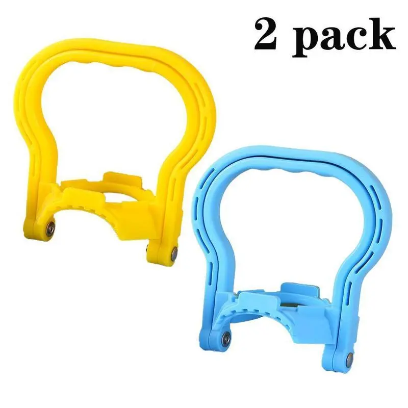2 Pcs Portable Ergonomic Handle Carrier,Heavy Duty 5 Gallon Water Jug Lifter, Clip-On Water Bottle Holder with Non-Slip Grip for Purified Drinking Water, Kitchen, Office & Outdoor Use-YY0