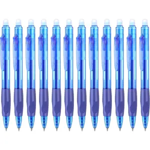 Erasable Pens Click Fine Point 0.7 mm Retractable Erasable Gel Pens for Completing Sudoku and Crossword Puzzles 12 Pack (Blue)