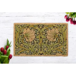 Greenery Doormat, Welcome Garden Decor, Welcome Floral door mat, Houseplant Leaves Front Door Mat, Housewarming Gift, Unique Wedding Gift