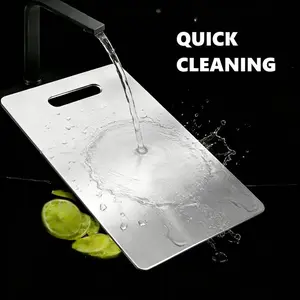 2026 Stainless Steel Chopping Board, Easy Clean  Kitchen Chopping Board, Kitchen Cutting Board, Kitchen Accessories, Household Kitchen Gadgetsa