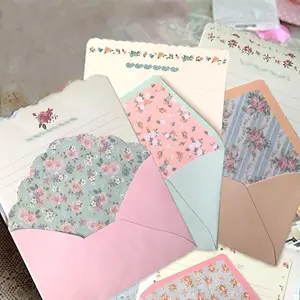 32 Cute Kawaii Special Design Writing Stationery Paper with 16 Envelopes - 32 Letter Paper (7.1x5.2 inch)