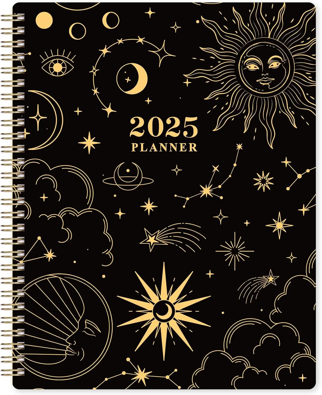 2025 Celestial Style Planner - Weekly & Monthly Planner with Hardcover, Premium Thick Paper, and Yearly Overview