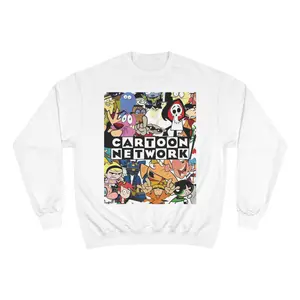 Nostalgic Cartoon Network Champion Sweatshirt graphic  hoodies men  clothing