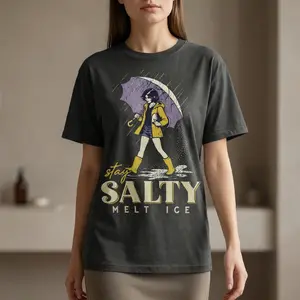 Stay Salty Melt ICE Shirt Pro Immigration Protest Tee Social Justice Graphic T-Shirt for Protests Rallies or Everyday Wear shirts women vintage tees wizard hans adhd