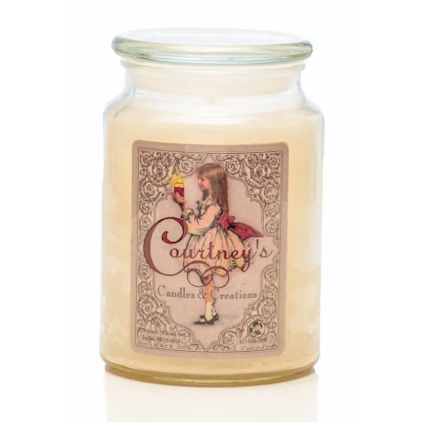 French Vanilla - Courtneys Candles Maximum Scented 26oz Large Jar Candle