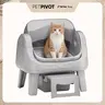 PetPivot AutoScooper 12 Lite Open-Top Automatic Self-Cleaning Cat Litter Box, Easy-Entry Front Step, Triple Safety Protection, No App Required,SohoChic